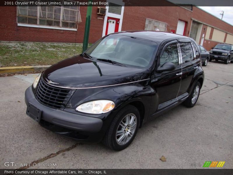 Black / Taupe/Pearl Beige 2001 Chrysler PT Cruiser Limited