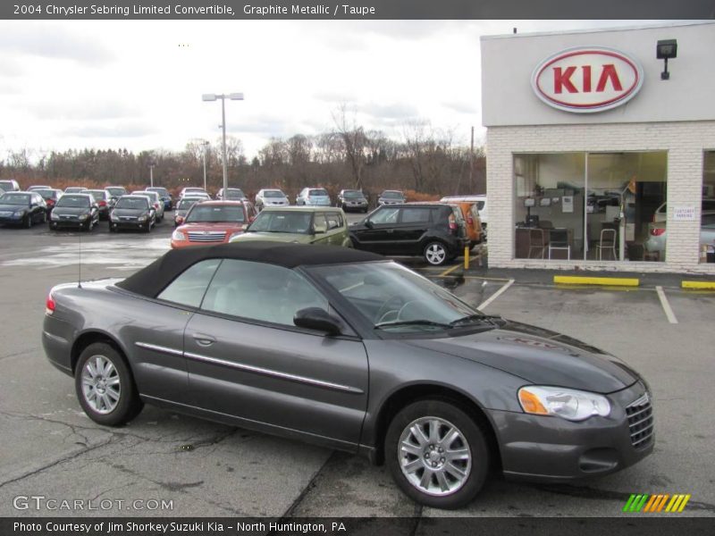 Graphite Metallic / Taupe 2004 Chrysler Sebring Limited Convertible