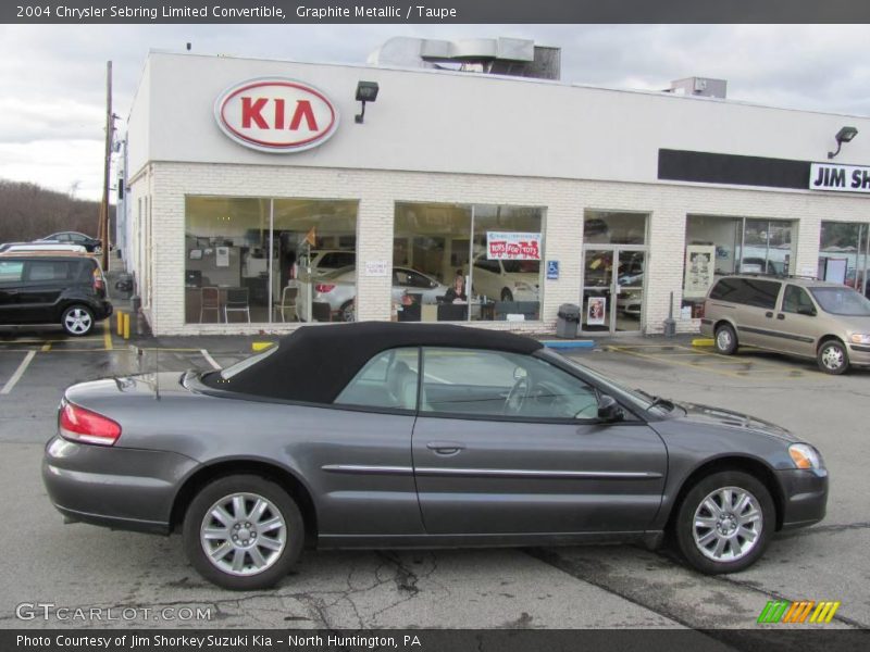 Graphite Metallic / Taupe 2004 Chrysler Sebring Limited Convertible