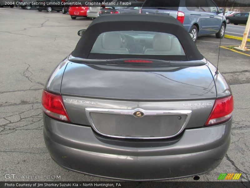Graphite Metallic / Taupe 2004 Chrysler Sebring Limited Convertible