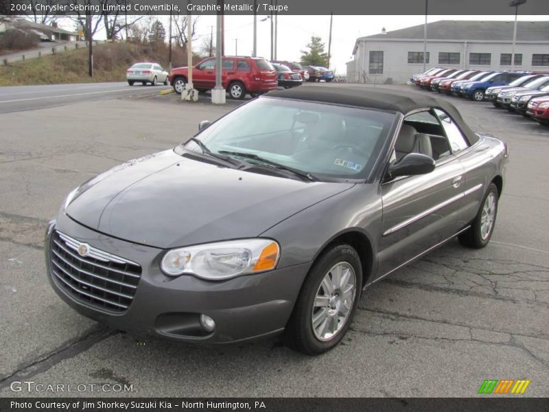 Graphite Metallic / Taupe 2004 Chrysler Sebring Limited Convertible