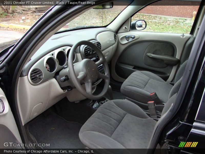 Black / Taupe/Pearl Beige 2001 Chrysler PT Cruiser Limited