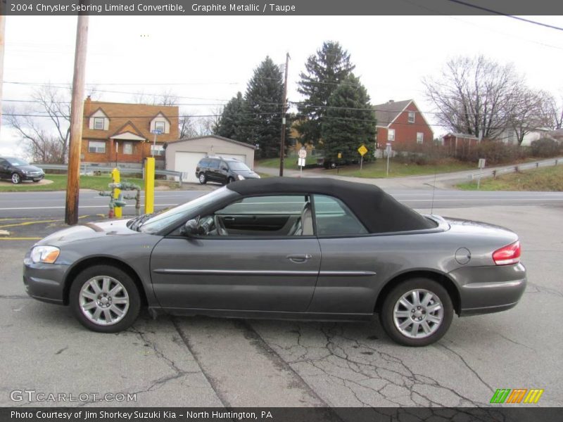Graphite Metallic / Taupe 2004 Chrysler Sebring Limited Convertible