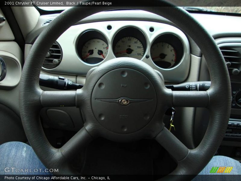 Black / Taupe/Pearl Beige 2001 Chrysler PT Cruiser Limited