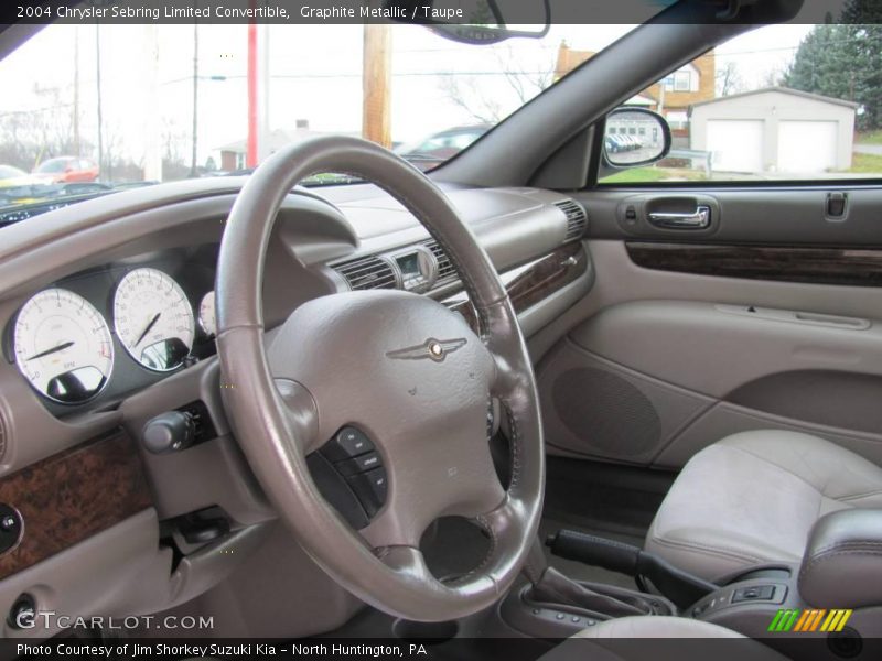 Graphite Metallic / Taupe 2004 Chrysler Sebring Limited Convertible