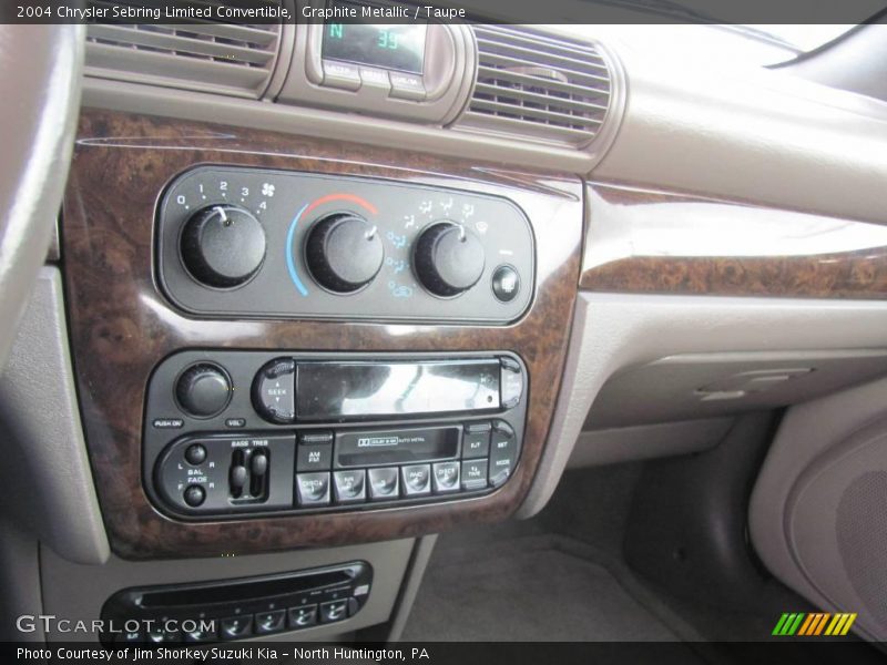 Graphite Metallic / Taupe 2004 Chrysler Sebring Limited Convertible