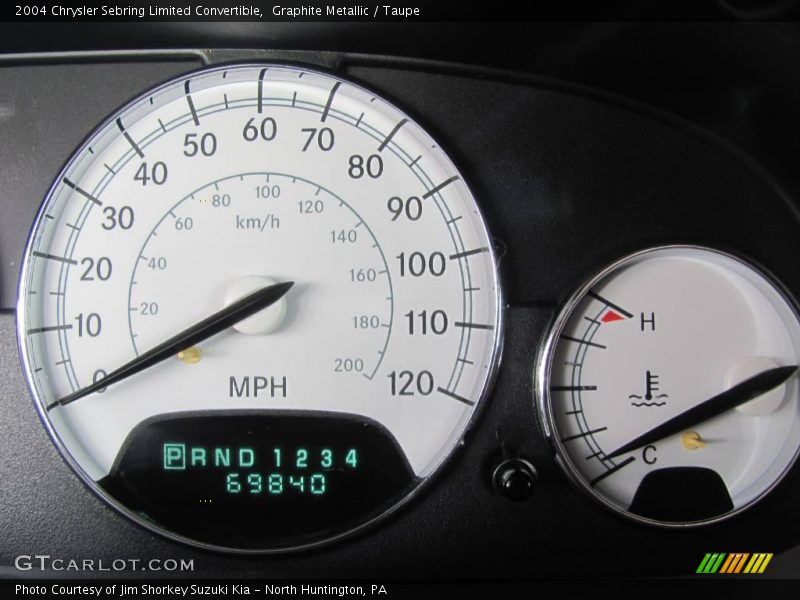 Graphite Metallic / Taupe 2004 Chrysler Sebring Limited Convertible