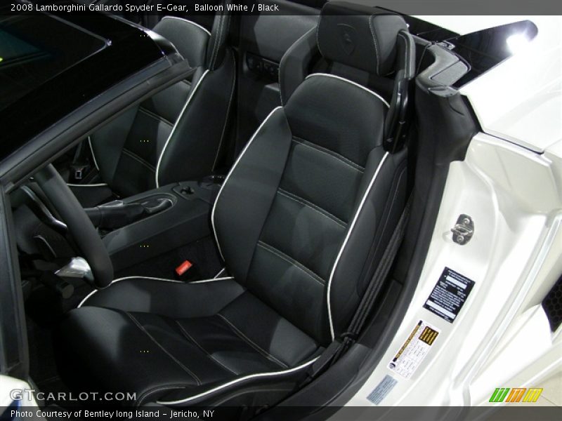 Balloon White / Black 2008 Lamborghini Gallardo Spyder E-Gear
