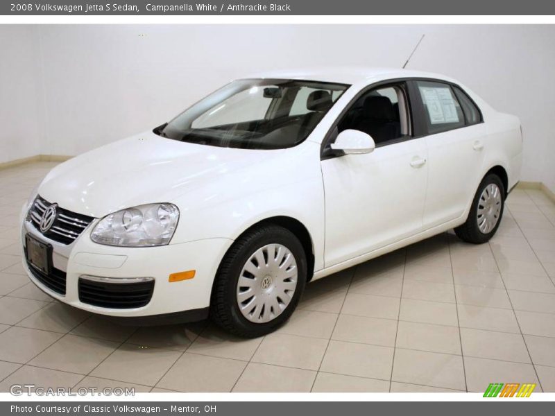 Campanella White / Anthracite Black 2008 Volkswagen Jetta S Sedan
