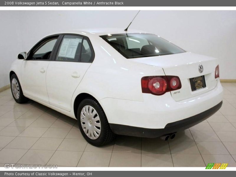 Campanella White / Anthracite Black 2008 Volkswagen Jetta S Sedan