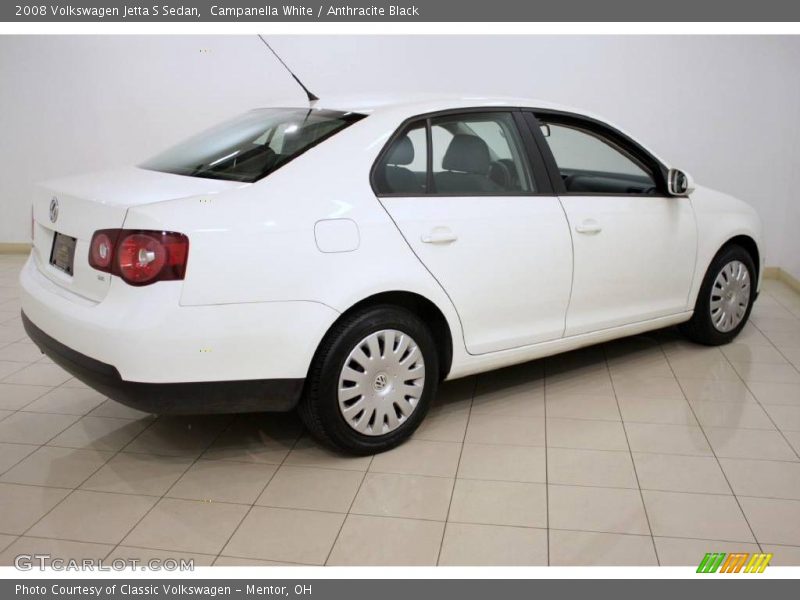 Campanella White / Anthracite Black 2008 Volkswagen Jetta S Sedan