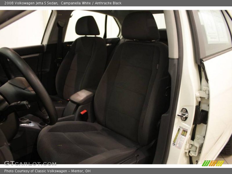 Campanella White / Anthracite Black 2008 Volkswagen Jetta S Sedan