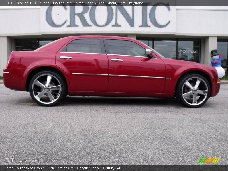 Inferno Red Crystal Pearl / Dark Khaki/Light Graystone 2010 Chrysler 300 Touring