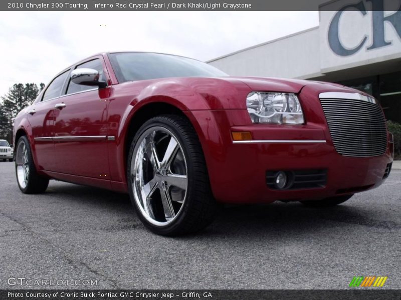 Inferno Red Crystal Pearl / Dark Khaki/Light Graystone 2010 Chrysler 300 Touring