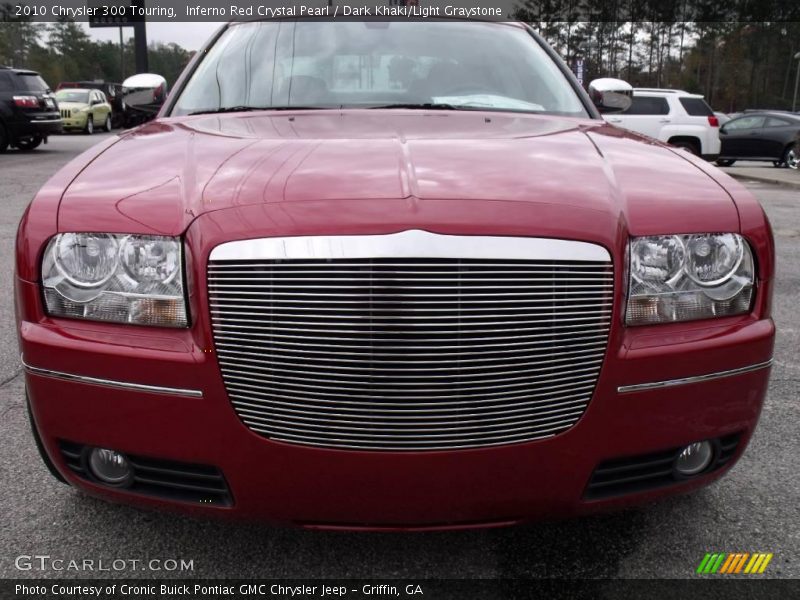 Inferno Red Crystal Pearl / Dark Khaki/Light Graystone 2010 Chrysler 300 Touring