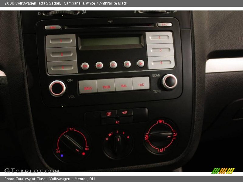 Campanella White / Anthracite Black 2008 Volkswagen Jetta S Sedan