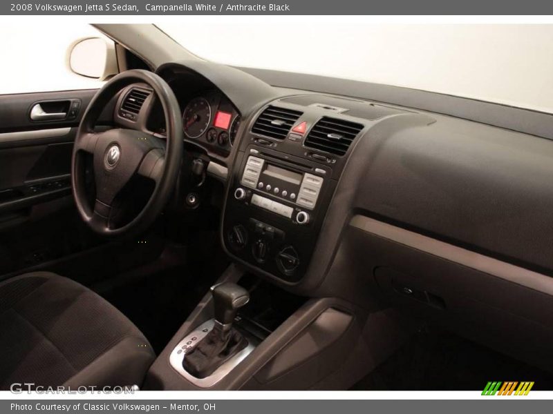 Campanella White / Anthracite Black 2008 Volkswagen Jetta S Sedan