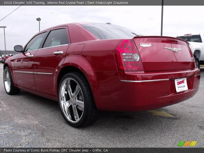 Inferno Red Crystal Pearl / Dark Khaki/Light Graystone 2010 Chrysler 300 Touring