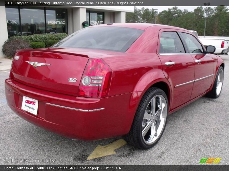 Inferno Red Crystal Pearl / Dark Khaki/Light Graystone 2010 Chrysler 300 Touring