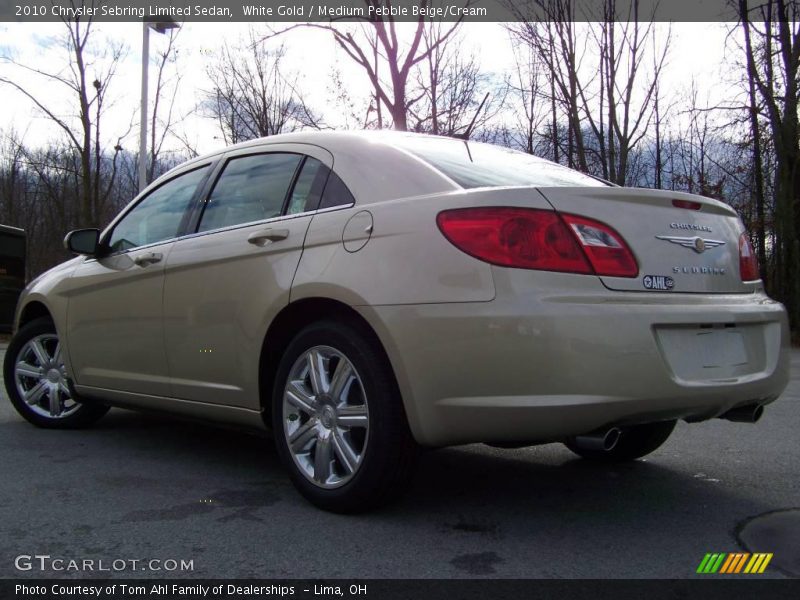 White Gold / Medium Pebble Beige/Cream 2010 Chrysler Sebring Limited Sedan