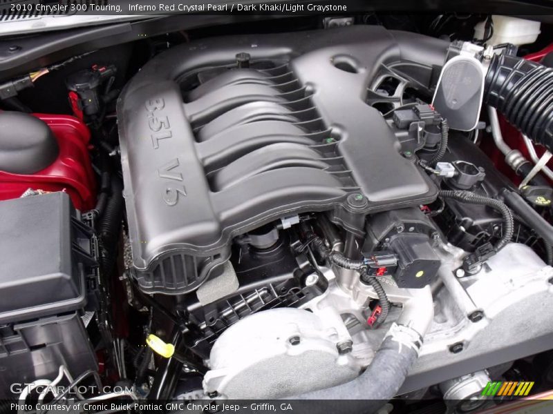 Inferno Red Crystal Pearl / Dark Khaki/Light Graystone 2010 Chrysler 300 Touring