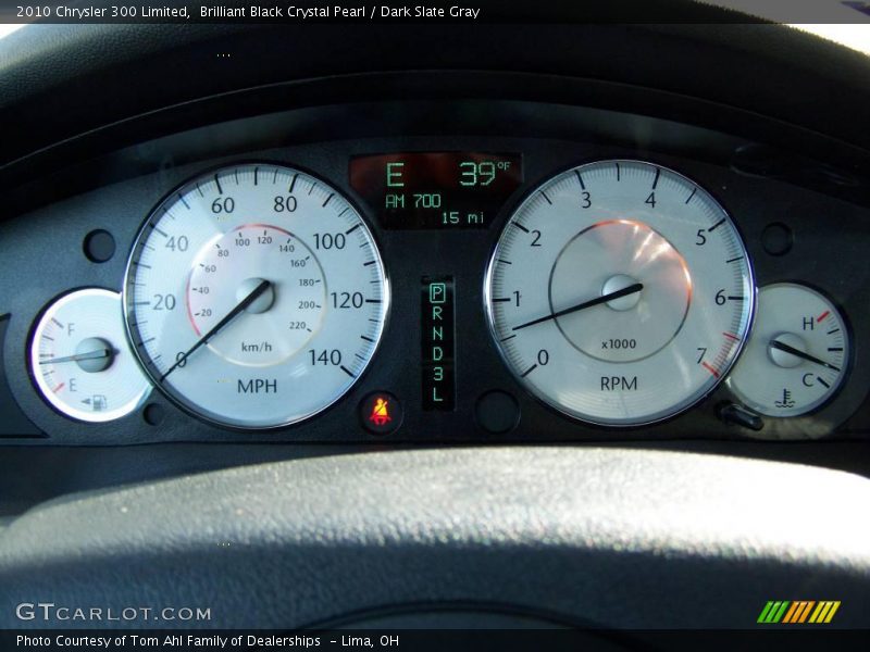 Brilliant Black Crystal Pearl / Dark Slate Gray 2010 Chrysler 300 Limited