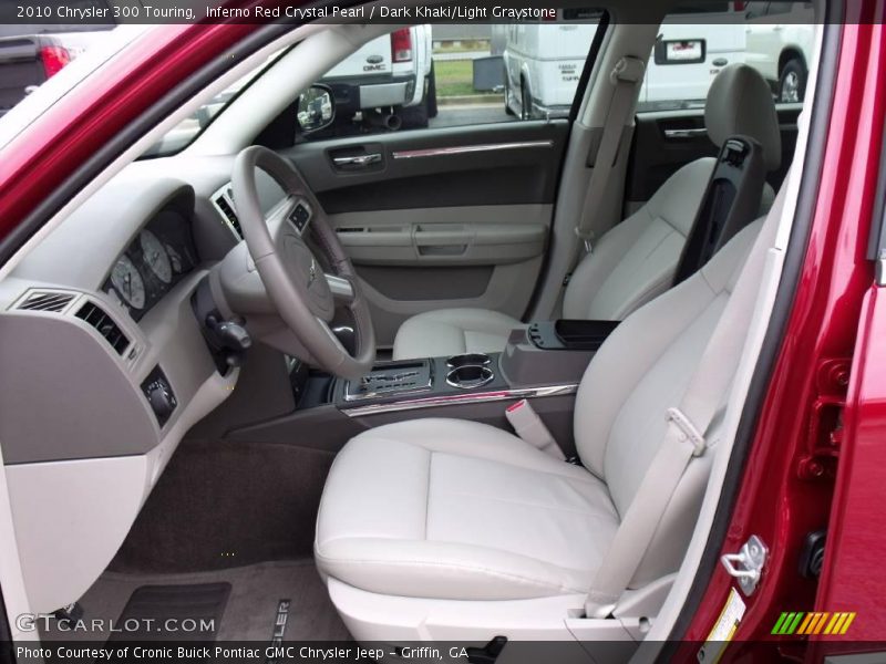 Inferno Red Crystal Pearl / Dark Khaki/Light Graystone 2010 Chrysler 300 Touring