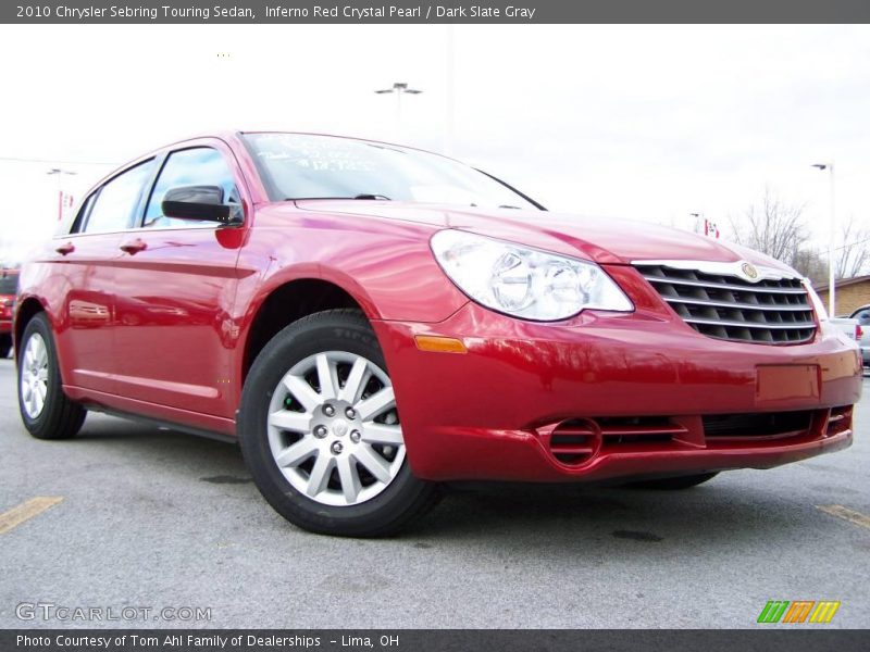 Inferno Red Crystal Pearl / Dark Slate Gray 2010 Chrysler Sebring Touring Sedan