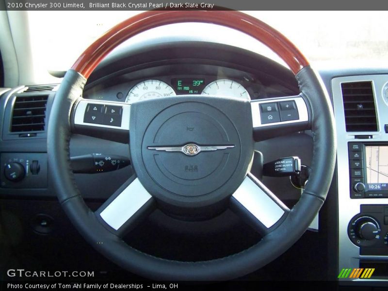 Brilliant Black Crystal Pearl / Dark Slate Gray 2010 Chrysler 300 Limited