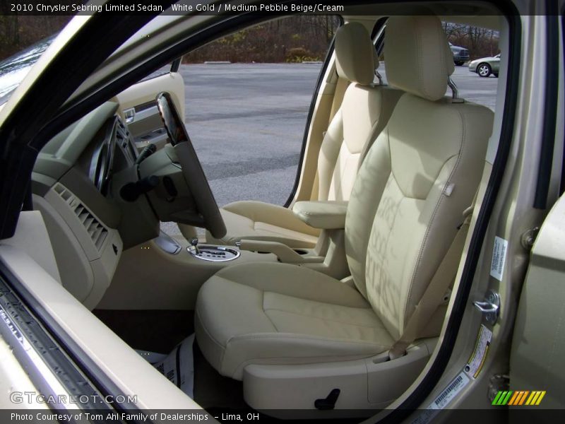 White Gold / Medium Pebble Beige/Cream 2010 Chrysler Sebring Limited Sedan