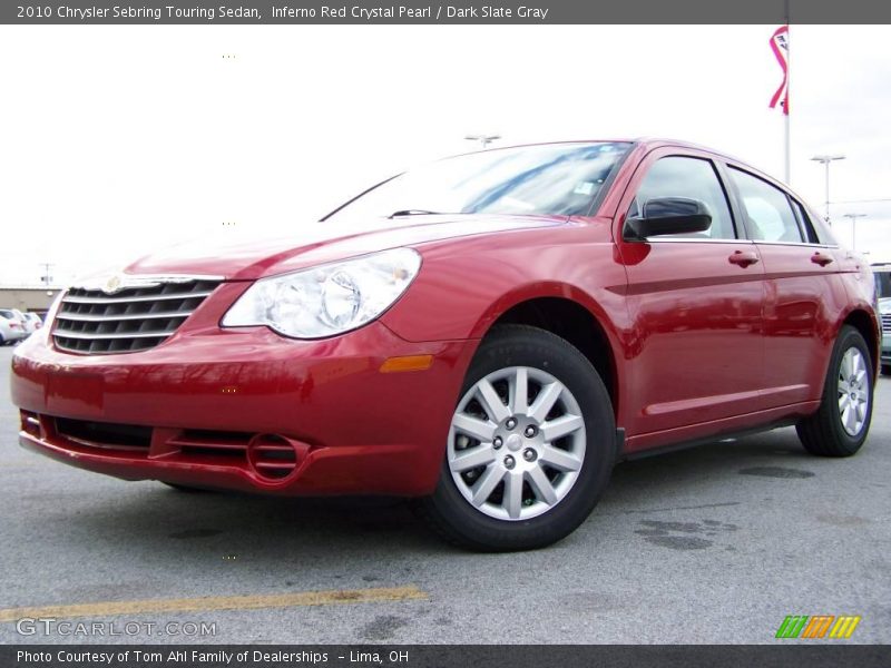 Inferno Red Crystal Pearl / Dark Slate Gray 2010 Chrysler Sebring Touring Sedan