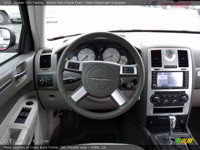 Inferno Red Crystal Pearl / Dark Khaki/Light Graystone 2010 Chrysler 300 Touring
