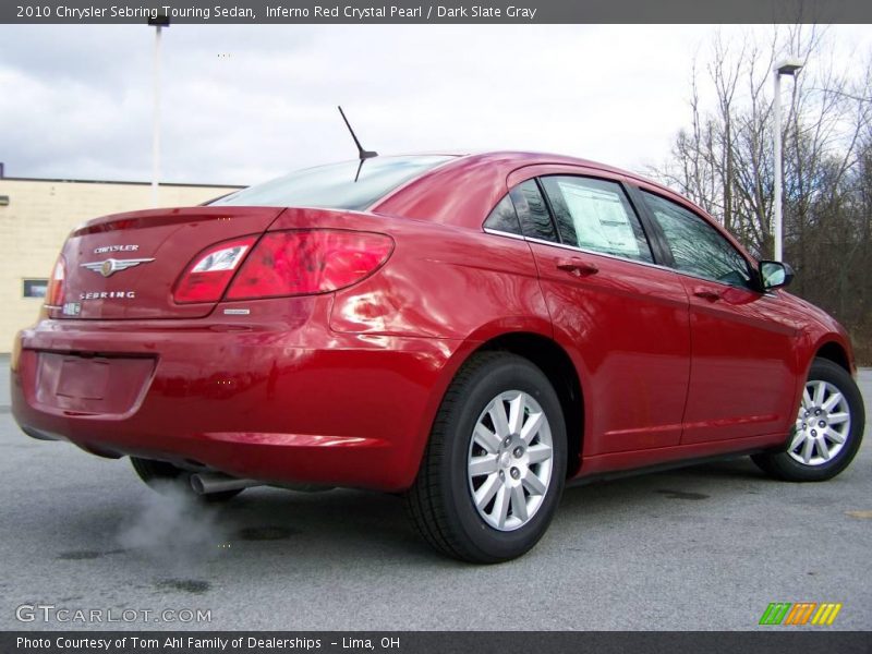 Inferno Red Crystal Pearl / Dark Slate Gray 2010 Chrysler Sebring Touring Sedan