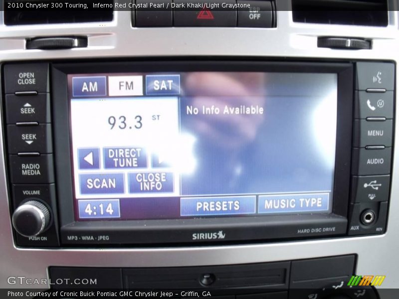 Inferno Red Crystal Pearl / Dark Khaki/Light Graystone 2010 Chrysler 300 Touring