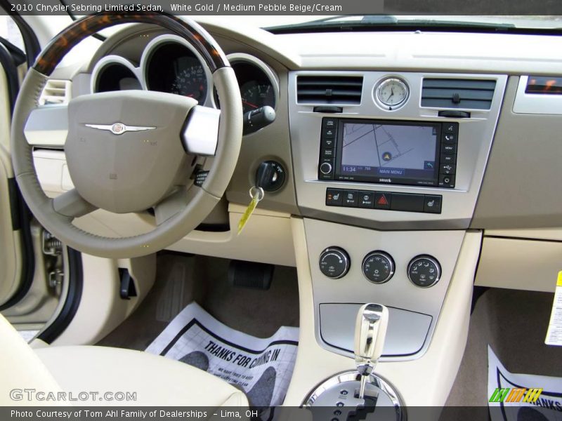 White Gold / Medium Pebble Beige/Cream 2010 Chrysler Sebring Limited Sedan