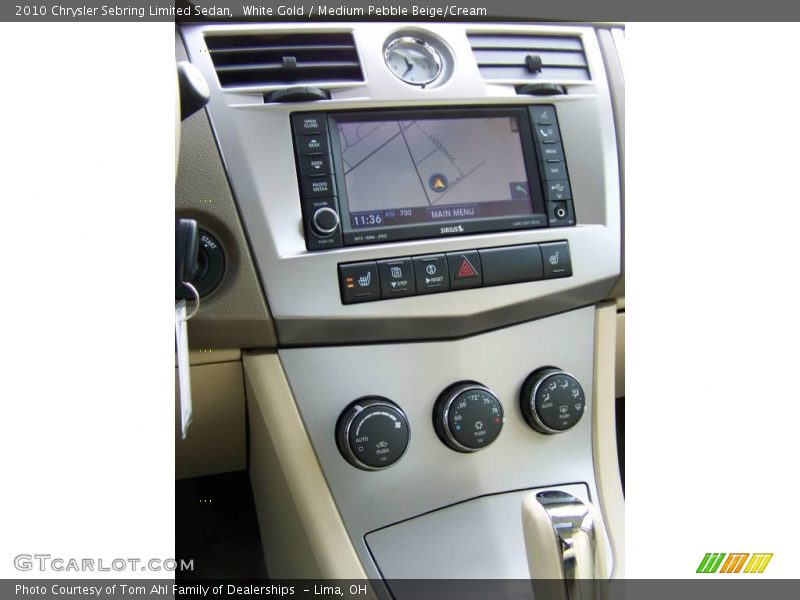 White Gold / Medium Pebble Beige/Cream 2010 Chrysler Sebring Limited Sedan