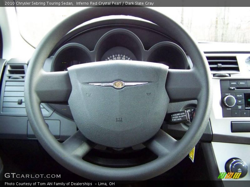 Inferno Red Crystal Pearl / Dark Slate Gray 2010 Chrysler Sebring Touring Sedan