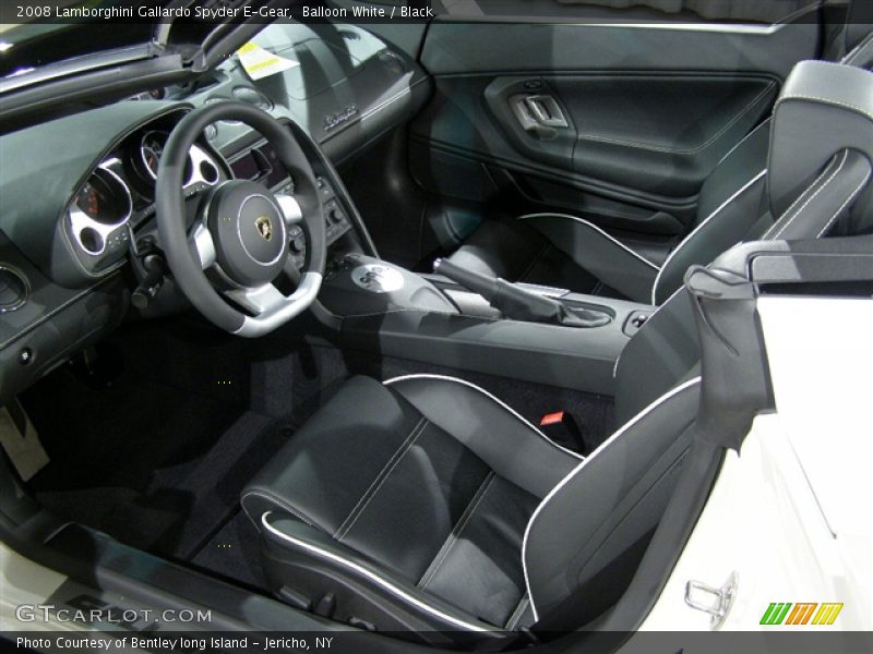 Balloon White / Black 2008 Lamborghini Gallardo Spyder E-Gear