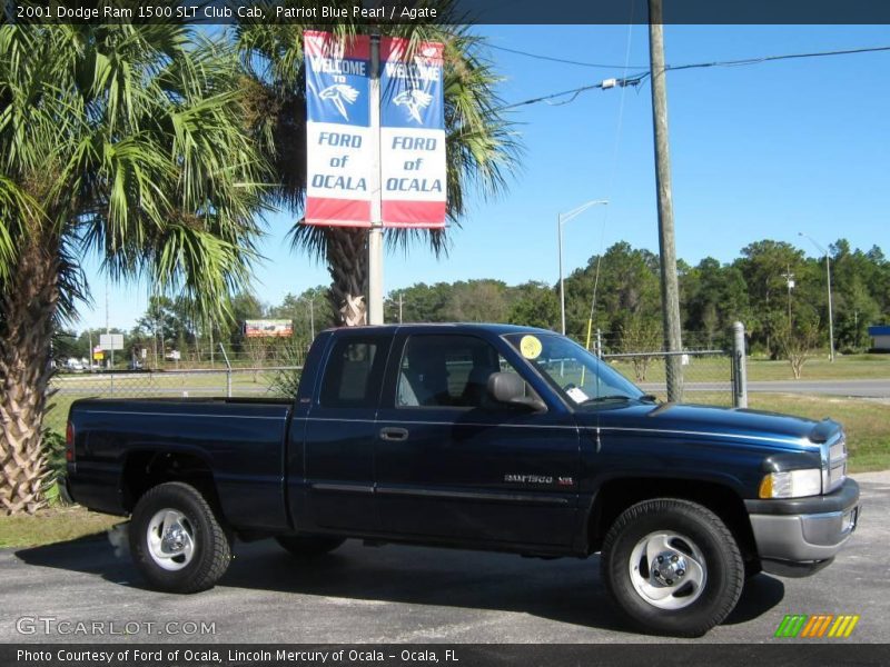 Patriot Blue Pearl / Agate 2001 Dodge Ram 1500 SLT Club Cab