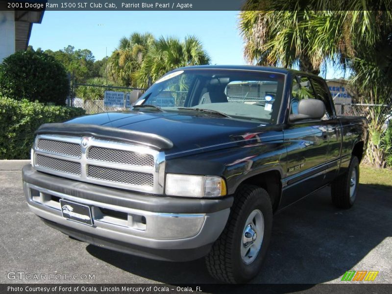 Patriot Blue Pearl / Agate 2001 Dodge Ram 1500 SLT Club Cab