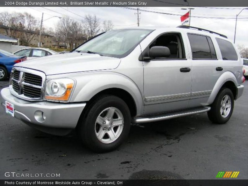 Brilliant Silver Metallic / Medium Slate Gray 2004 Dodge Durango Limited 4x4