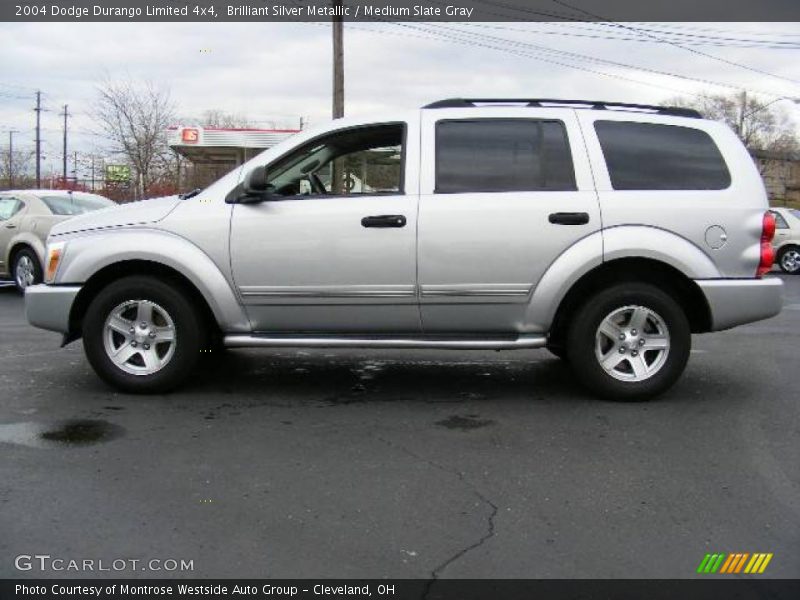 Brilliant Silver Metallic / Medium Slate Gray 2004 Dodge Durango Limited 4x4