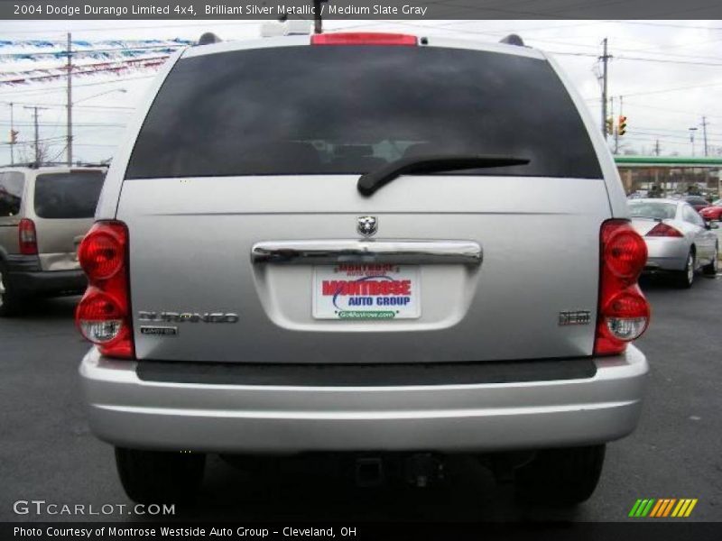 Brilliant Silver Metallic / Medium Slate Gray 2004 Dodge Durango Limited 4x4