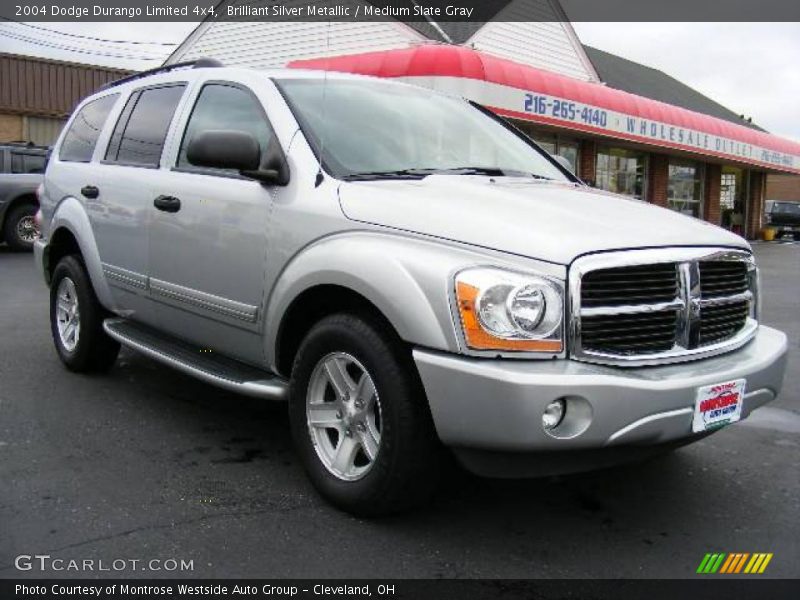 Brilliant Silver Metallic / Medium Slate Gray 2004 Dodge Durango Limited 4x4