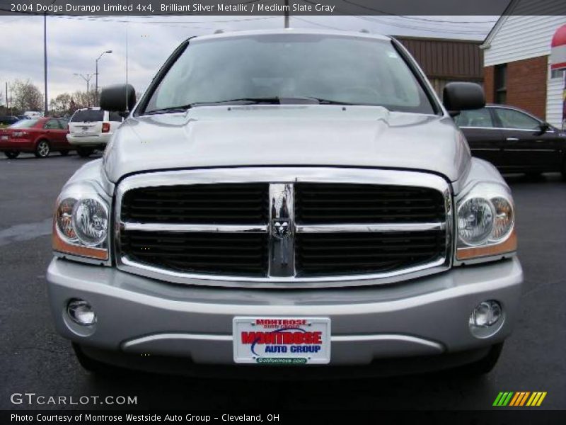 Brilliant Silver Metallic / Medium Slate Gray 2004 Dodge Durango Limited 4x4
