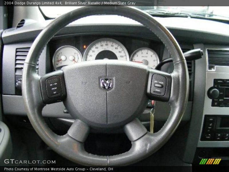 Brilliant Silver Metallic / Medium Slate Gray 2004 Dodge Durango Limited 4x4