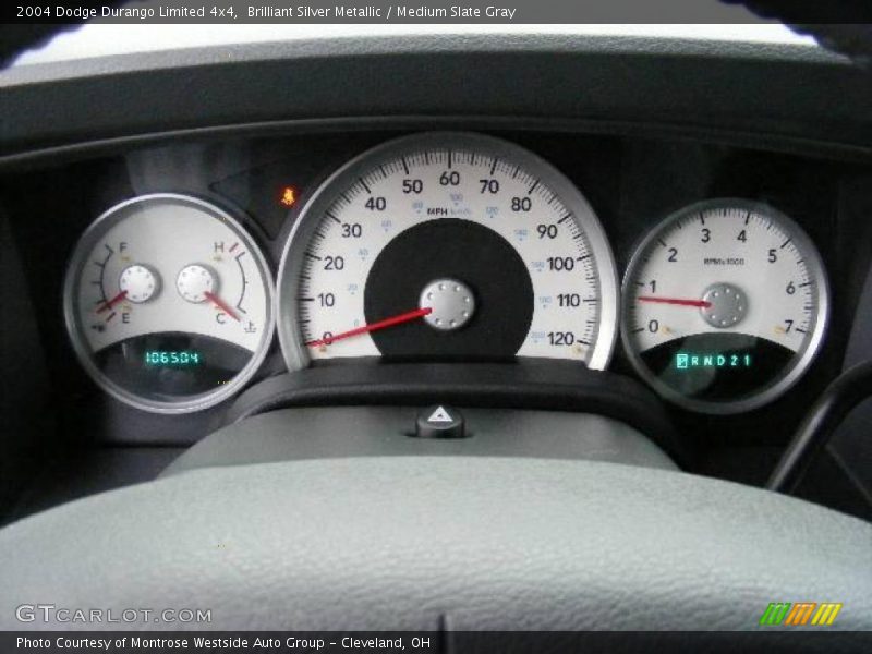 Brilliant Silver Metallic / Medium Slate Gray 2004 Dodge Durango Limited 4x4