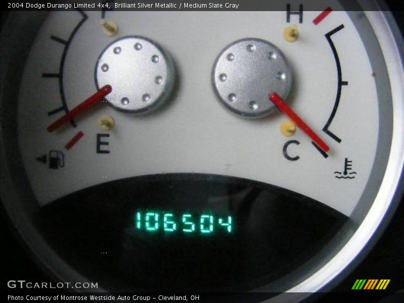 Brilliant Silver Metallic / Medium Slate Gray 2004 Dodge Durango Limited 4x4