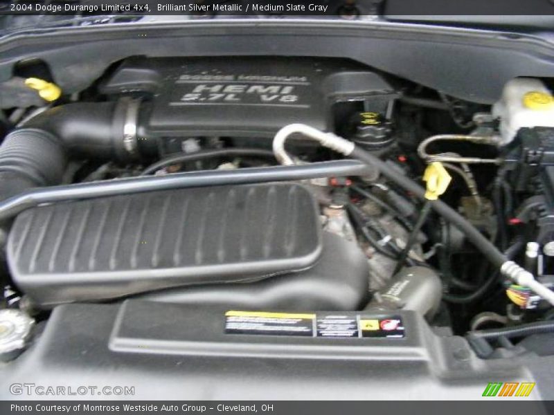 Brilliant Silver Metallic / Medium Slate Gray 2004 Dodge Durango Limited 4x4