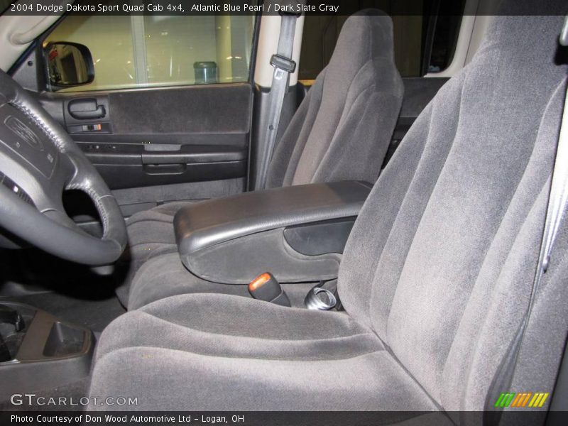 Atlantic Blue Pearl / Dark Slate Gray 2004 Dodge Dakota Sport Quad Cab 4x4